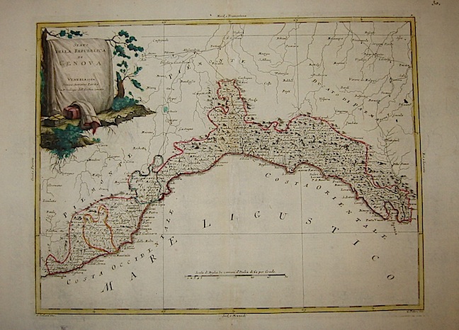 Zatta Antonio (1722-1804) Stato della Repubblica di Genova 1782 Venezia 